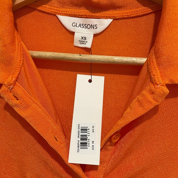 NWT! 🧡 Ruched Button Front Shortsleeve Top 🧡 HOST PICK ✨✨✨✨✨ - Picture 15 of 16